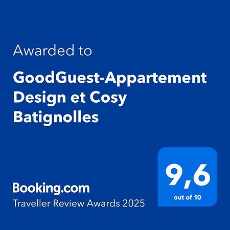 Goodguest-Appartement Design Et Cosy Batignolles Paris Eksteriør bilde